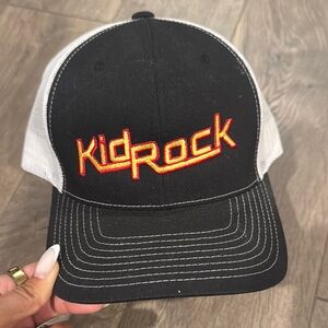 Black and White Kid Rock Cap